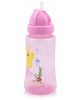 Baby Care Ocean szívószálas sportitató 330 ml - pink