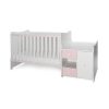 Lorelli MiniMax kombi ágy 72x190 - White / Orchid Pink