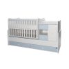 Lorelli MiniMax kombi ágy 72x190 - White / Baby Blue