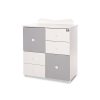 Lorelli Cupboard pelenkázó komód - White & Stone Grey