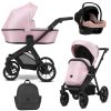 Kunert Brav 3in1 Multifunkciós Babakocsi Baby Pink Eco