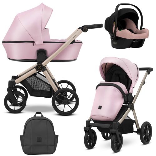 Kunert Brav 3in1 Multifunkciós Babakocsi Baby Pink Eco