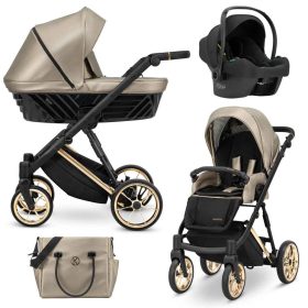   Kunert Ivento Premium 3in1 Multifunkciós Babakocsi Eco Cappucino Metalic