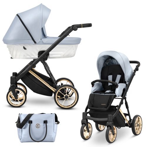 Kunert Ivento Premium 2in1 Multifunkciós Babakocsi Eco Baby Blue Metalic