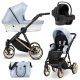 Kunert Ivento Premium 2in1 Multifunkciós Babakocsi Eco Baby Blue Metalic