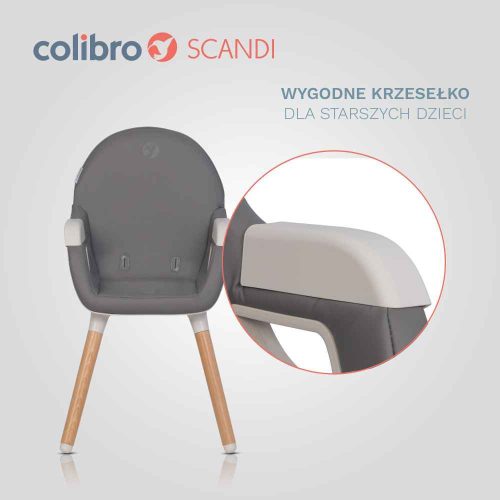 Colibro Scandi 3in1 Etetőszék - Onyx