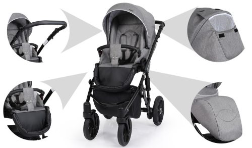 Kunert Mila 3in1 Multifunkciós Babakocsi Beige 