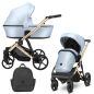   Kunert Arizo Premium 3in1 Multifunkciós Babakocsi Baby Blue Eco