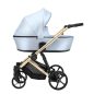   Kunert Arizo Premium 3in1 Multifunkciós Babakocsi Baby Blue Eco