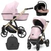 Kunert Arizo Premium 2in1 Multifunkciós Babakocsi Baby Pink Eco