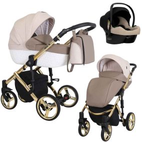   Kunert Tiaro Premium 3in1 Multifunkciós Babakocsi Brown-Cream