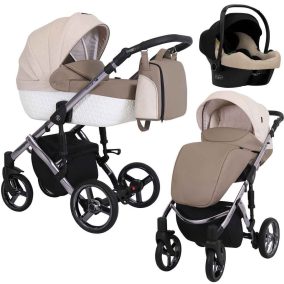   Kunert Tiaro Premium 3in1 Multifunkciós Babakocsi Brown-Cream