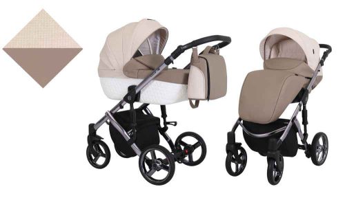 Kunert Tiaro Premium 3in1 Multifunkciós Babakocsi Brown-Cream