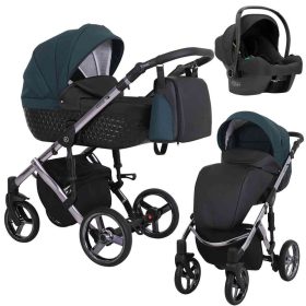   Kunert Tiaro Premium 3in1 Multifunkciós Babakocsi Black-Green