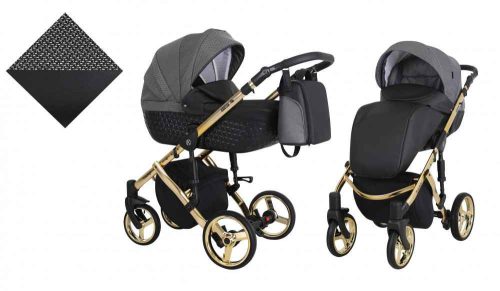 Kunert Tiaro Premium 3in1 Multifunkciós Babakocsi Black-Pepita