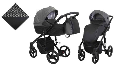 Kunert Tiaro 3in1 Multifunkciós Babakocsi Black-Pepita