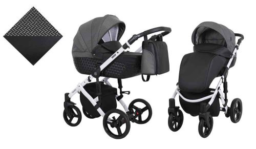 Kunert Tiaro 3in1 Multifunkciós Babakocsi Black-Pepita