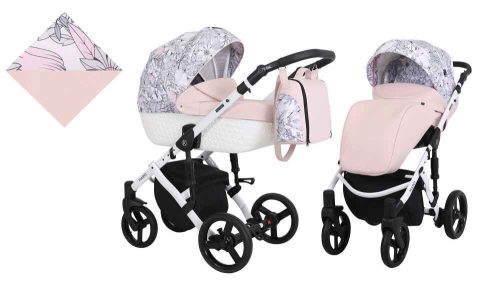 Kunert Tiaro 3in1 Multifunkciós Babakocsi Róz-Flowers