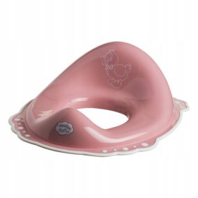 Wc szűkítő kacsás minta, rózsaszín-fehér