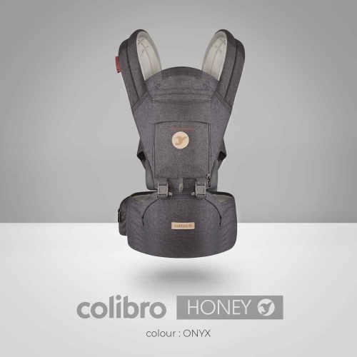 Colibro Honey Kenguru Merev Csípőülőkével - Onyx 