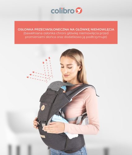 Colibro Honey Kenguru Merev Csípőülőkével - Sweet Pink