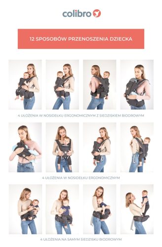 Colibro Honey Kenguru Merev Csípőülőkével - Sweet Pink