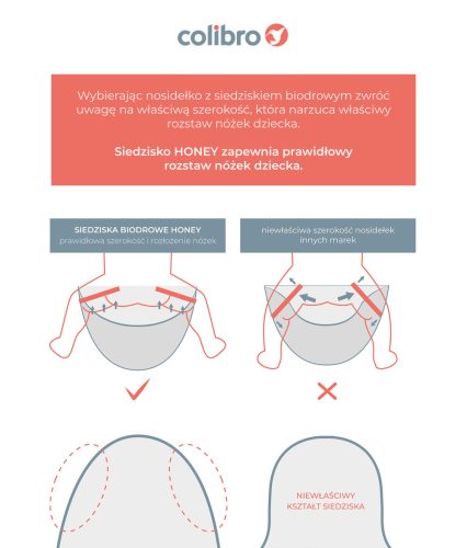 Colibro Honey Kenguru Merev Csípőülőkével - Sweet Pink