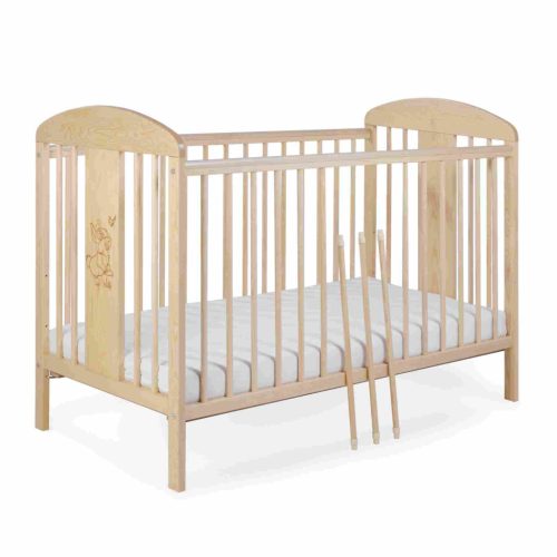 Tomi 18. Kiságy 60x120 - fenyő (bemart nyuszis mintával)