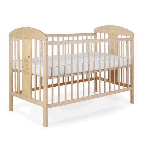 Tomi 18. Kiságy 60x120 - fenyő (bemart nyuszis mintával)