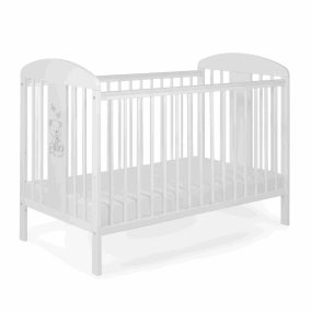 Tomi 20. Kiságy 60x120 - fehér  (bemart maci mintával)