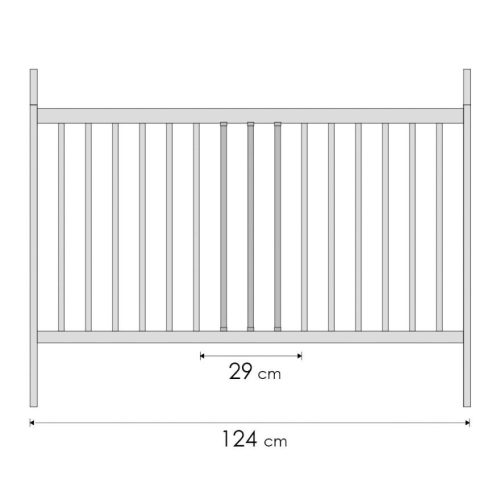 Tomi 5. Kiságy 60x120 - fehér