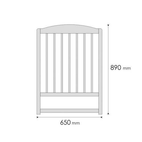 Tomi 5. Kiságy 60x120 - fehér