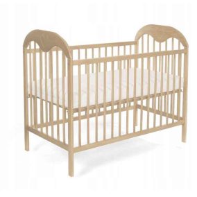 Tomi 6. Kiságy 60x120 - bükk (bemart szív mintával)