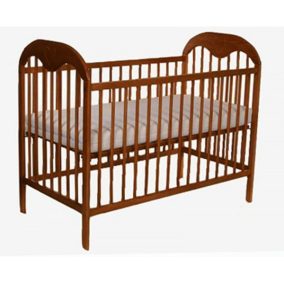 Tomi 6. Kiságy 60x120 - dió (bemart szív mintával)