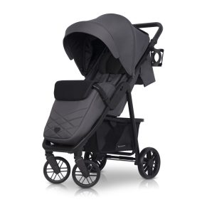    Euro-Cart Flex Black Edition Lapracsukható Sportbabakocsi Iron