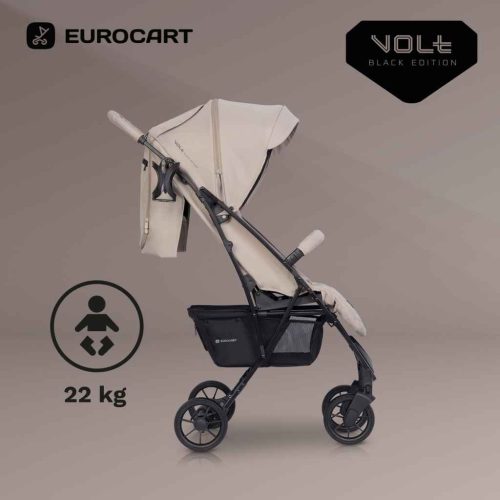  Euro-Cart Volt Black Edition Lapracsukható Sportbabakocsi  Fossil