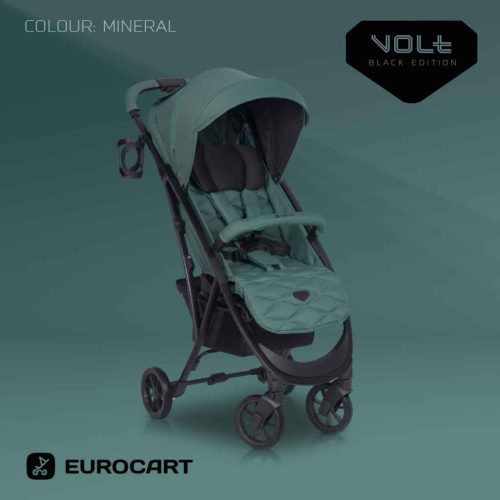  Euro-Cart Volt Black Edition Lapracsukható Sportbabakocsi  Mineral