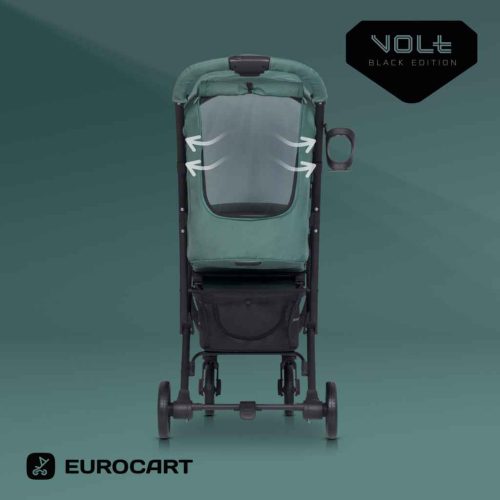  Euro-Cart Volt Black Edition Lapracsukható Sportbabakocsi  Mineral