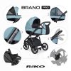 Riko Brano Pro 2in1, 3in1 Multifunkciós Babakocsi Crystal Blue