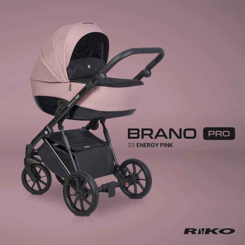 Riko Brano Pro 3in1 Multifunkciós Babakocsi Energy Pink