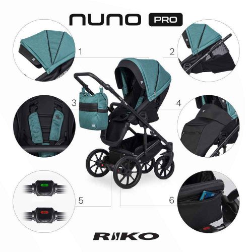 Riko Nuno Pro 3in1 Multifunciós Babakocsi Lagoon