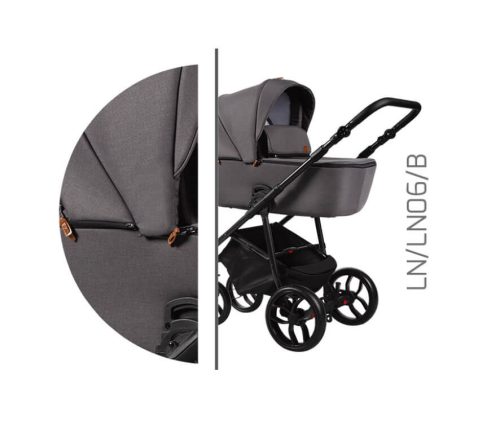 Baby Merc La Noche 3in1 Multifunkciós Babakocsi  Szürke