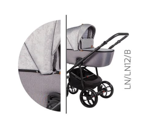 Baby Merc La Noche 3in1 Multifunkciós Babakocsi  Szürke