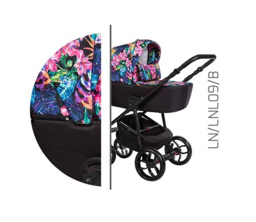 Baby Merc La Noche 3in1 Multifunkciós Babakocsi  Virágos