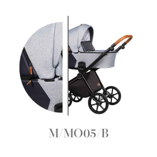 Baby Merc Mango 2in1 Multifunkciós Babakocsi Szürke