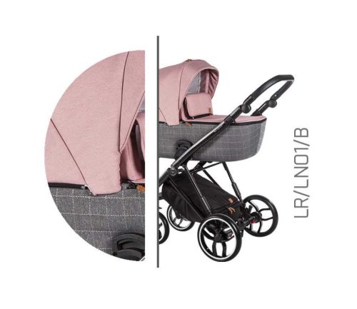 Baby Merc La Rosa 3in1 Multifunkciós Babakocsi  Rózsaszín