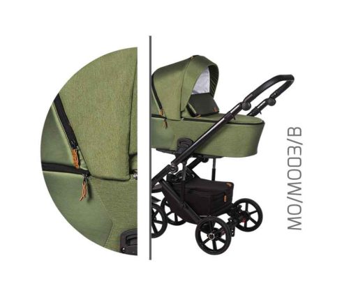 Baby Merc Mosca 3in1 Multifunkciós Babakocsi  Zöld