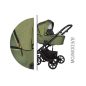 Baby Merc Mosca 3in1 Multifunkciós Babakocsi Zöld