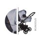 Baby Merc Mosca 3in1 Multifunkciós Babakocsi Szürke