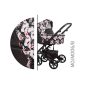 Baby Merc Mosca 3in1 Multifunkciós Babakocsi Virágos